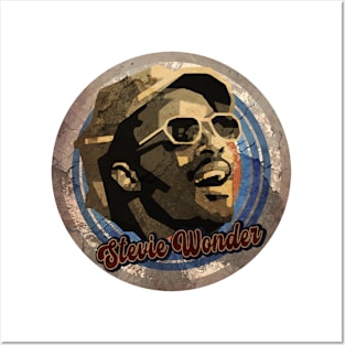 Stevie Wonder art drawing Posters and Art